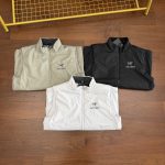 Archaeopteryx Outerwear Red Cotton Nylon Fleece Water-Repellent Fabric Zippered Pocket