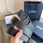 Dior Ruler Black Embossed Leather