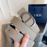 Dior Ruler Black Embossed Leather