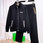 Burberry Casual Trousers Jacquard Embroidery Patch Work Pockets Patchwork