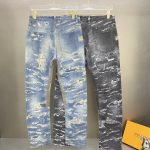 Givenchy Jeans Red Cowhide Denim Distressed Spring Summer Autumn Patch Digital Direct Injection