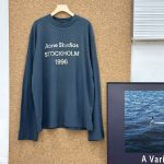 Acne Studios Long-Sleeved T-Shirt Green Cotton