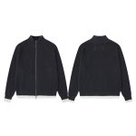 Margiela Coat Ash Cotton Wool Urban Style Embroidery