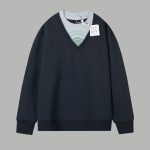 Loewe Hoodie Red Cotton Pure Silk Autumn Early Color Blocking