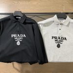 Prada Long-Sleeved Shirt Red
