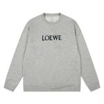 Loewe Sweatshirt Red Ribbed Fabric Patch