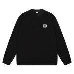 Loewe Long-Sleeved Red Ribbed Fabric Patch