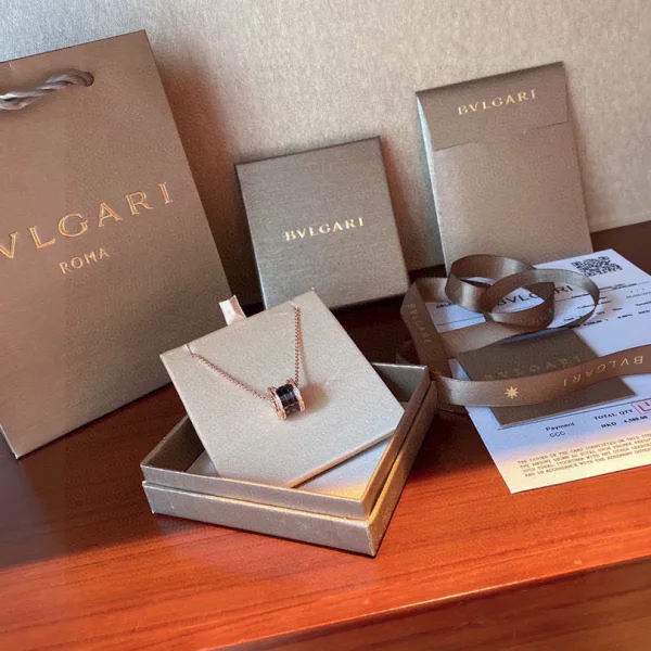 Bvlgari Necklace Red Male Female Lace Understated Luxury