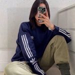 Adidas Long-Sleeved Red Cotton