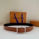 Louis Vuitton Leather Belt Gentlemanly Style