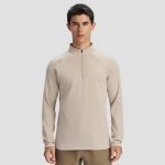 Descente Ruler Red Cotton Fleece Smooth To The Touch Autumn Embroidery