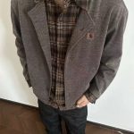 Carhartt Shirts Red Cotton Autumn Winter And Leather Patch
