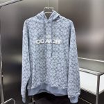 Coach Hoodie Red Jacquard