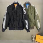 Adidas Outerwear Red Cotton Silk Polyester Nylon Spring Autumn Zippered Pocket