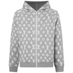 Louis Vuitton Coat Blue Cashmere Jacquard