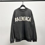 Balenciaga Sweatshirt Ash Cotton Embroidery