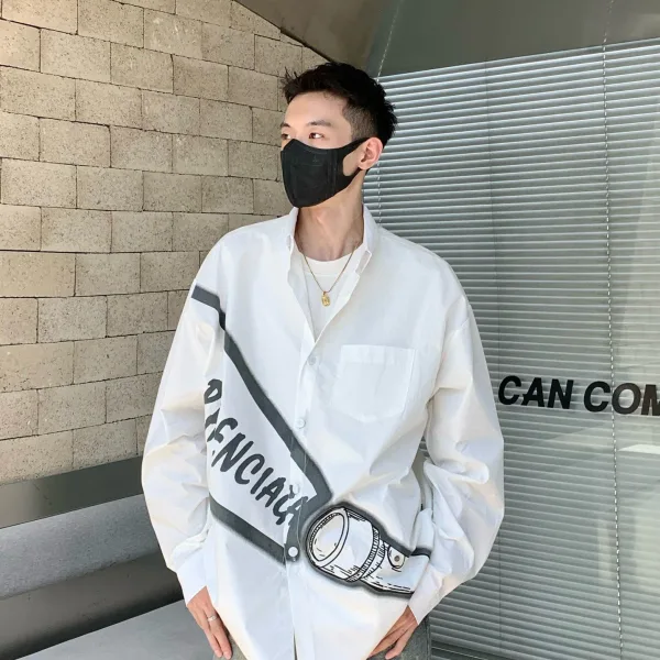Balenciaga Shirt Red Cotton