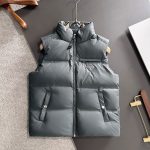 Prada Down Jackets Red Goose Duck Nylon Premium Quality Zippered Pocket