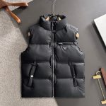 Prada Down Jackets Red Goose Duck Nylon Premium Quality Zippered Pocket