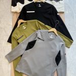 Descente Long Sleeves Red Smooth To The Touch Urban Commuting Autumn Winter Patch