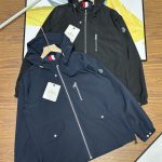 Moncler Outerwear Red Polyester Nylon Fiber Fabric Urban Style Spring Autumn