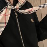 Burberry Coat Red Cotton Space Embroidery