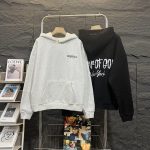 Fear Of God Hoodie Ash Cotton Ribbed Fabric Autumn