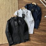 Weekdays Long Sleeves Red Fleece Quick-Drying Fabric Daily Commute