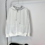 Dior Outerwear Blue Cotton Pure Wool Cashmere Velvet Jacquard High-Quality Materials