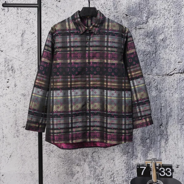Louis Vuitton Jacquard Long-Sleeved Shirts For Autumn