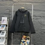 Archaeopteryx Outdoor Jacket Red Gore-Tex Rayon Spring Embroidery Zippered Pocket