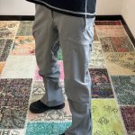 Archaeopteryx Trousers Black Woven Fabric Simple Design Patch
