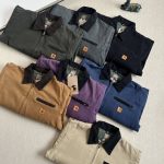 Carhart Jacket Red Pu Leather Corduroy