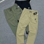 Descente Long Pants Red Quick-Drying Running Urban Commuting Spring Autumn Winter Zippered Pocket