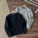 North Long Sleeves Green Cotton Space Relaxed Fit Autumn