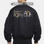 Jordan Outerwear Black Twill Exquisite Workmanship Autumn Early 3D Pocket Side Pockets