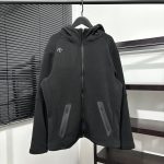 Descente Outerwear Red Cotton Pure Fleece Running Urban Commuting Winter Warm Zippered Pocket