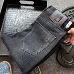 Loewe Jeans Red Cotton Long-Staple Denim Running