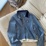 Miu Ruler Blue Down Jacquard Patch