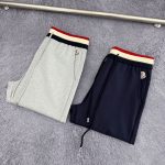 Monk Sweatpants Red Slim Fit Side Pockets