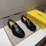 Fendi Leather Shoes Color Genuine Cowhide