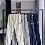 Dickies Long Pants Red Adjustable Drawstring Spring