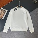 Y-3 Long-Sleeved Sweatshirt Ash Cotton Pure Autumn Winter