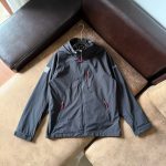 Helly Hansen Coat Red Woven Fabric Water-Repellent Sophistication