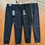 Lululemon Trousers Red Nylon Spandex Woven Fabric Outdoor Functionality Autumn Side Pockets