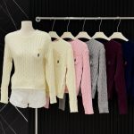 Ralph Lauren Long-Sleeved Shirt Red Cable Knit