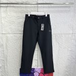 Descente Long Pants Red Woven Fabric Urban Commuting