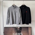 Ralph Lauren Sweater Red Cotton Soft Wool Blend Cable Knit Easy To Match