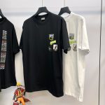 Dior Short-Sleeved Shirt Red Cotton Spring Patch