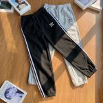 Adidas Sweatpants Red Adjustable Drawstring Spring